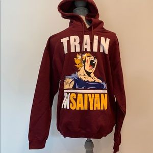 Gildan Hoodie Train Insaiyan Gym Sweatshirt Medium